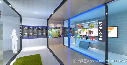 再也不怕单面开！15套一面开放展台设计 · 单开旋转屏蔽门